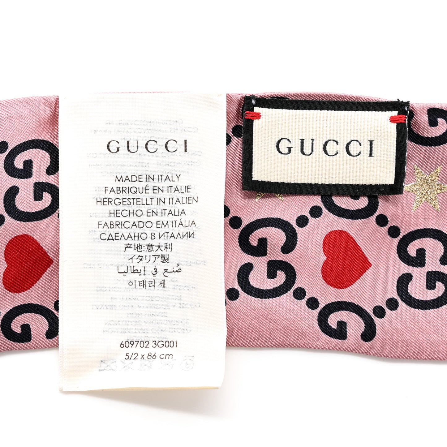 Silk Twill Big Dimmy Neck Bow Scarf Pink Blue