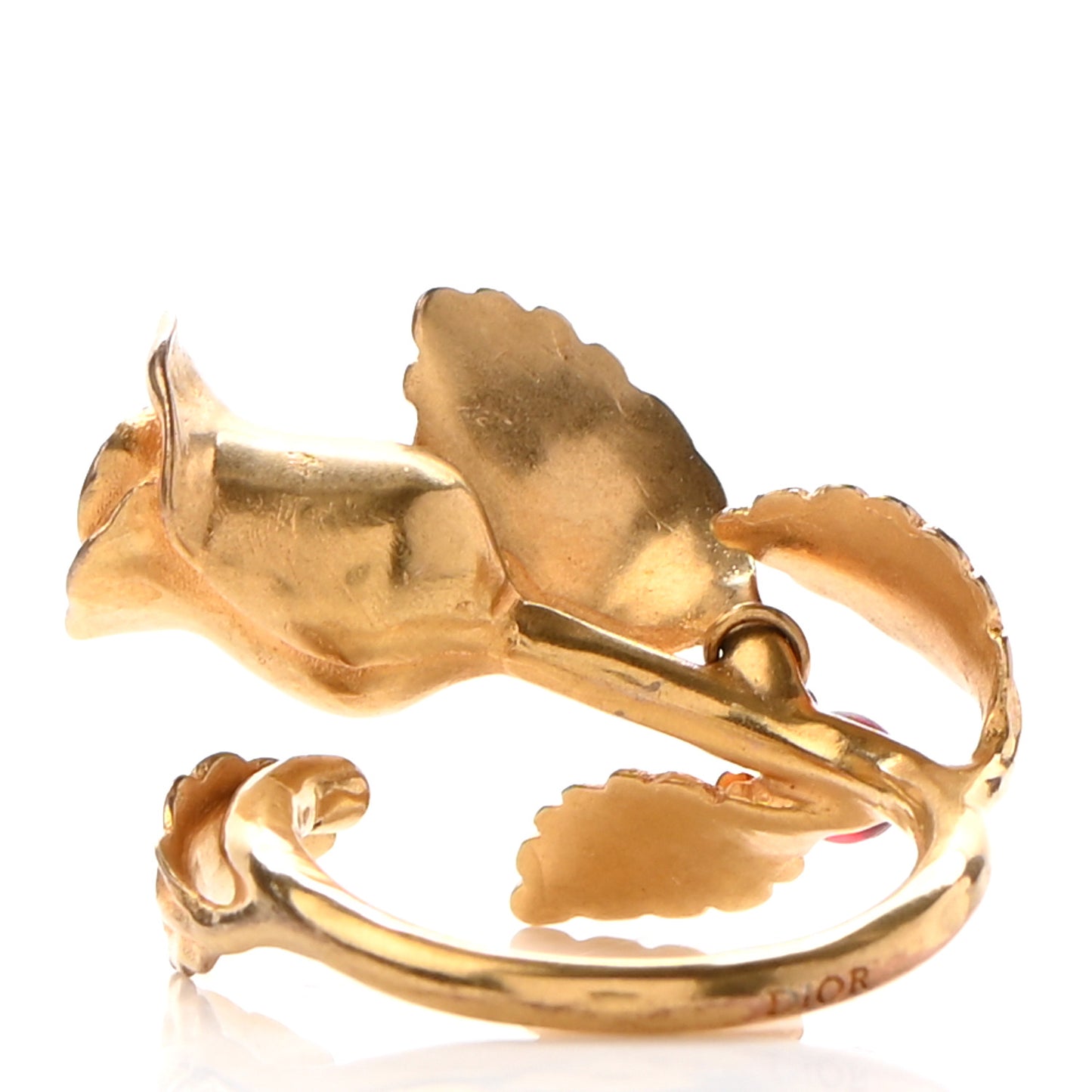 Flower Ring L Gold