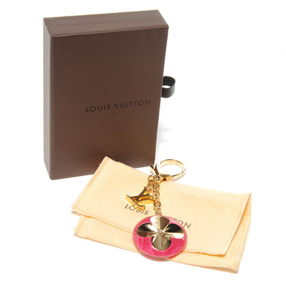 Louis Vuitton Acetate Hollow Flower Bag Charm Fuchsia 6 of 6