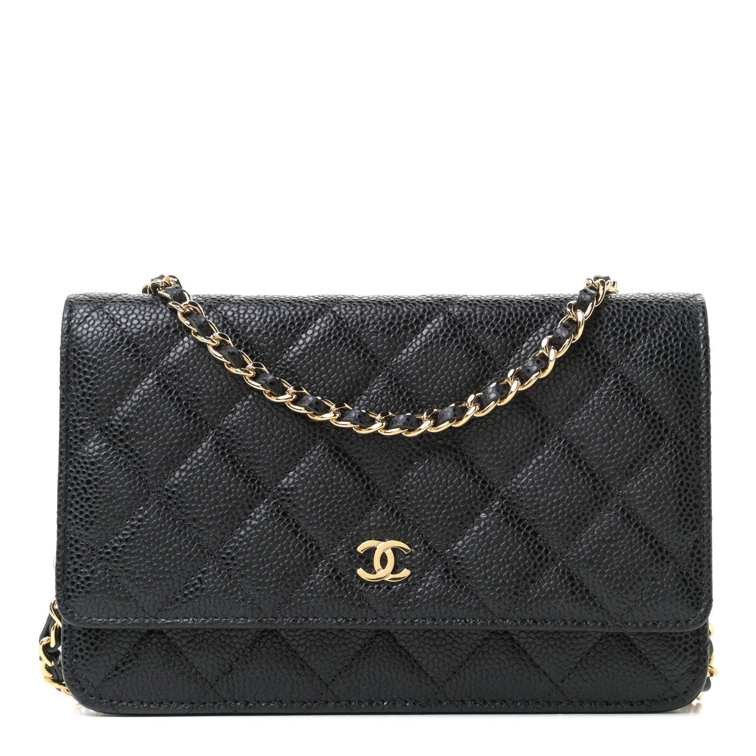 Chanel Caviar Quilted Wallet On Chain WOC Black 1 of 11