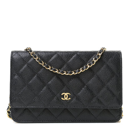 Chanel Caviar Quilted Wallet On Chain WOC Black 1 of 11