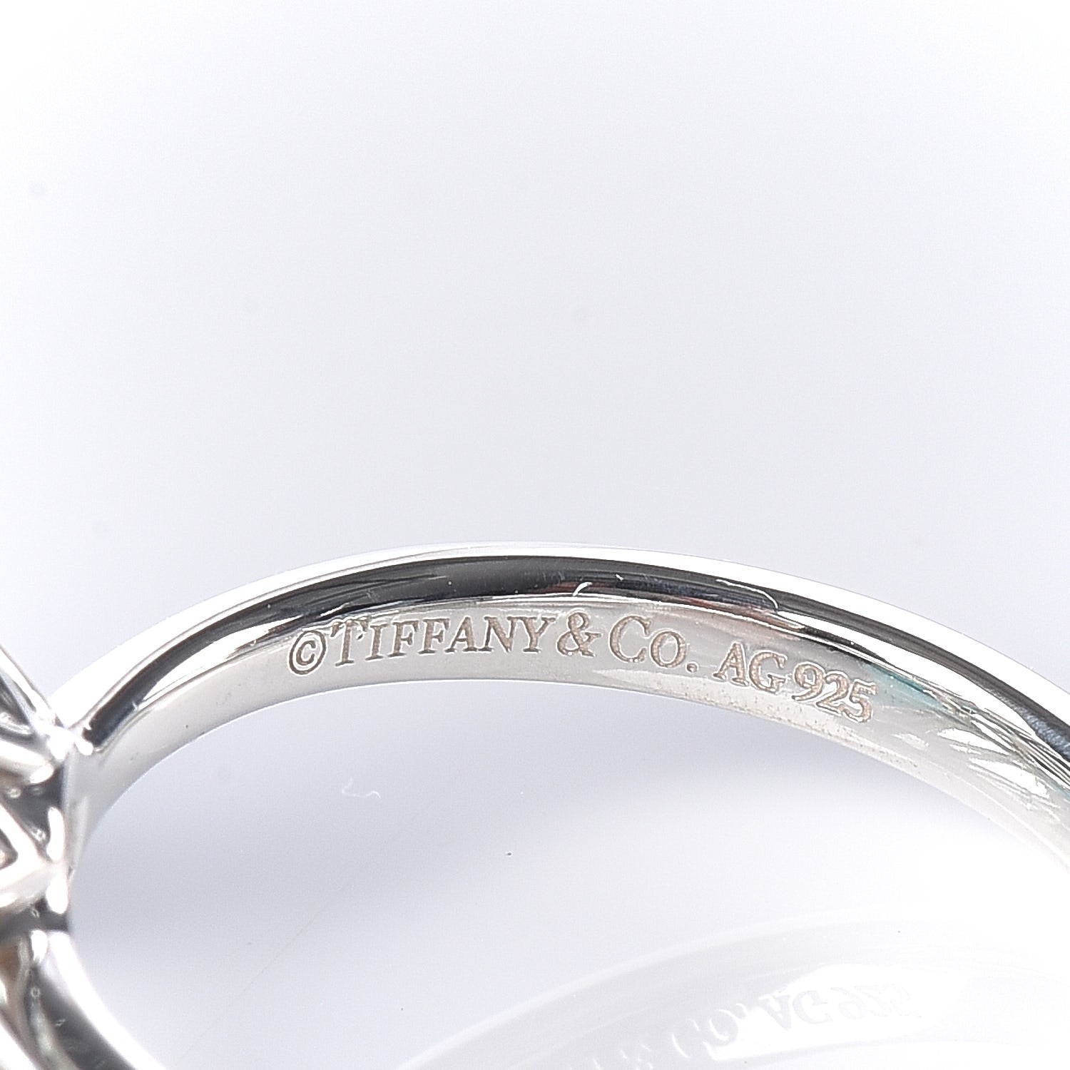 Tiffany Sterling Silver Green Quartz Round Sparklers Cocktail Ring 49 5 5 of 6