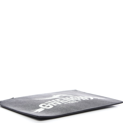 Givenchy Coated Canvas Medium Print Zip Pouch Black 3 of 7
