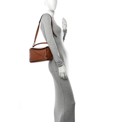 Loewe Calfskin Small Puzzle Bag Tan 2 of 11