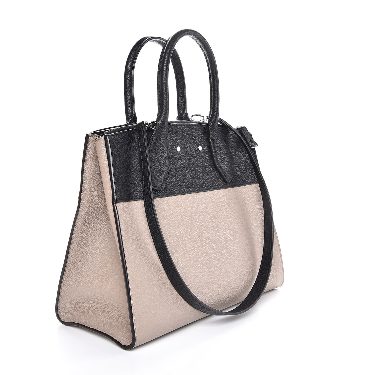 Louis Vuitton Taurillon City Steamer MM Black Galet 4 of 10