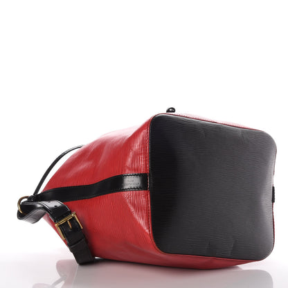 Louis Vuitton Epi Petit Bi-Color Noe Castillan Red Black 4 of 11