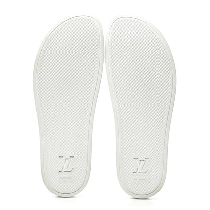 Louis Vuitton Rubber Monogram Watercolor Mens Waterfront Mules 10 5 of 8
