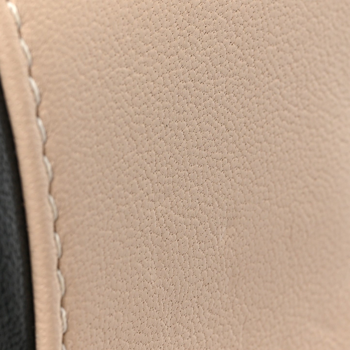 Sheepskin Quilted Medium Vintage Mademoiselle Flap Beige Black