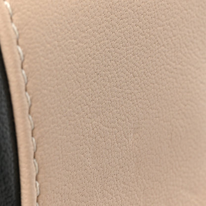 Chanel Sheepskin Quilted Medium Vintage Mademoiselle Flap Beige Black 11 of 12