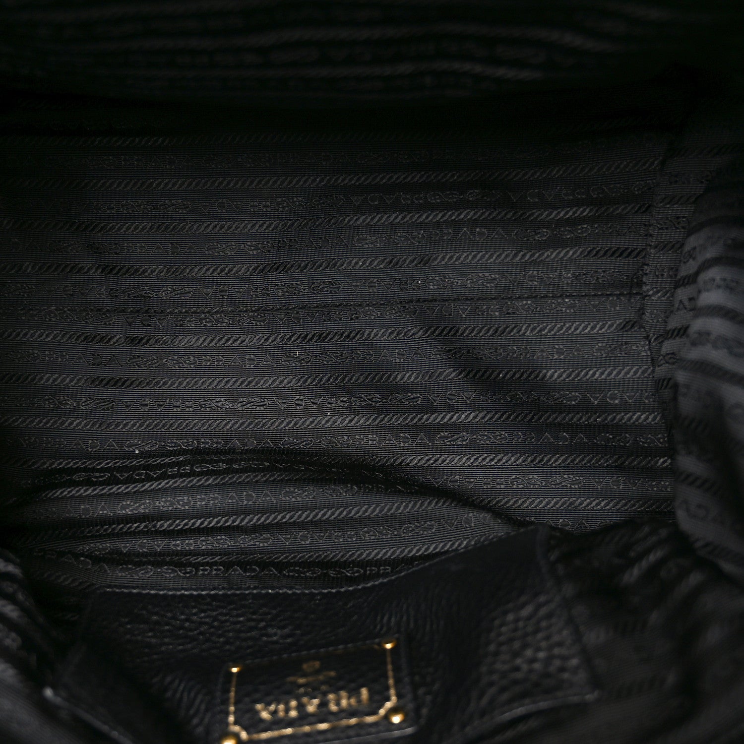 Prada Vitello Phenix Shopping Tote Black 7 of 16