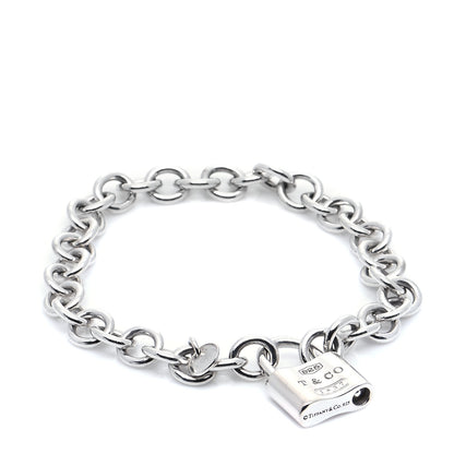 Tiffany Sterling Silver 1837 Lock Charm Bracelet 1 of 4