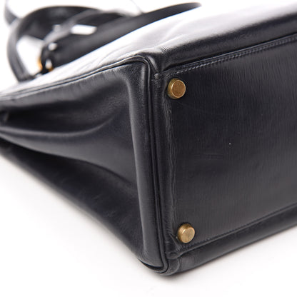 Hermes Box Kelly Retourne 32 Indigo 35 of 44