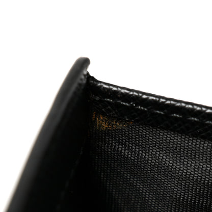 Prada Saffiano Mermaid Print Card Holder Black 9 of 11