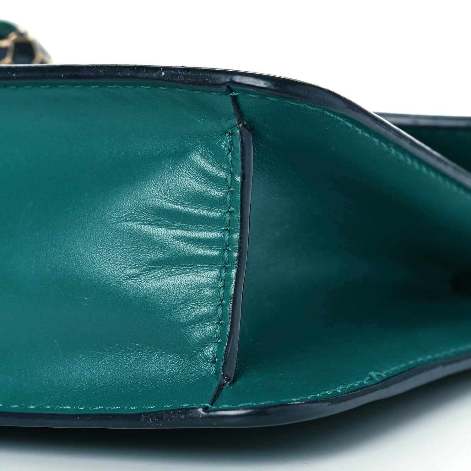 Bulgari Calfskin Serpenti Forever Crossbody Bag Emerald Green 7 of 9
