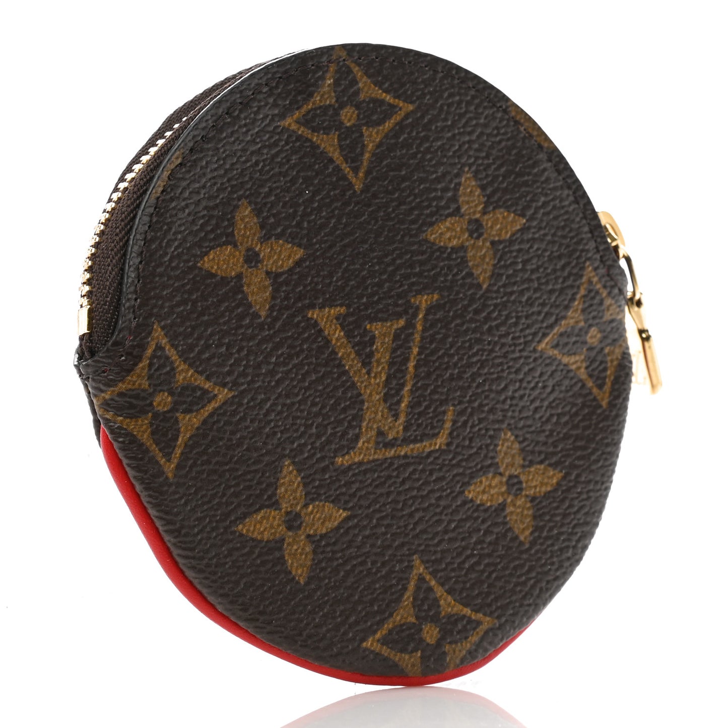 Monogram 2020 Christmas Animation Bumper Cars Round Coin Purse Coquelicot