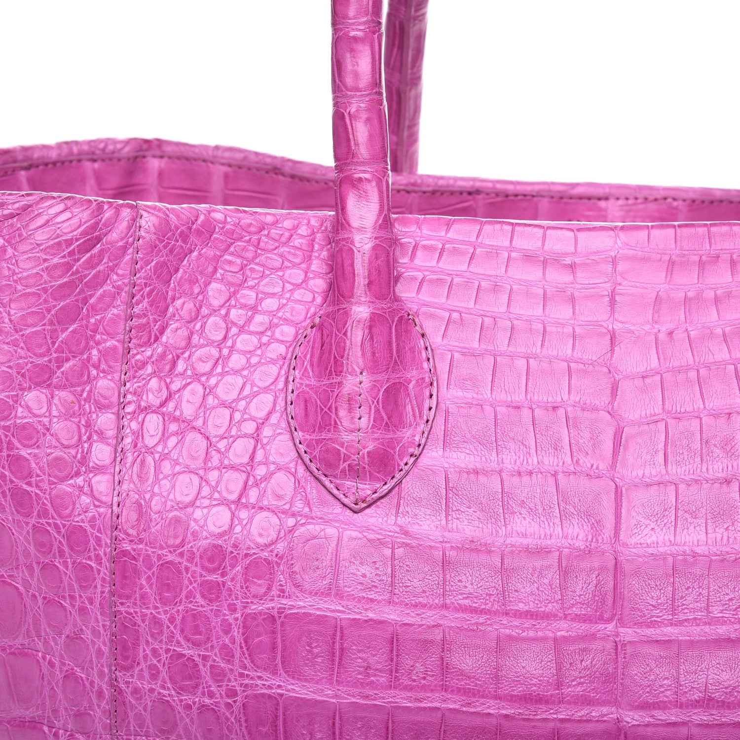 Nancy Gonzalez Crocodile Convertible Shopper Tote Purple 7 of 19
