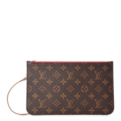 Louis Vuitton Monogram Neverfull MM GM Pochette Cherry 1 of 8