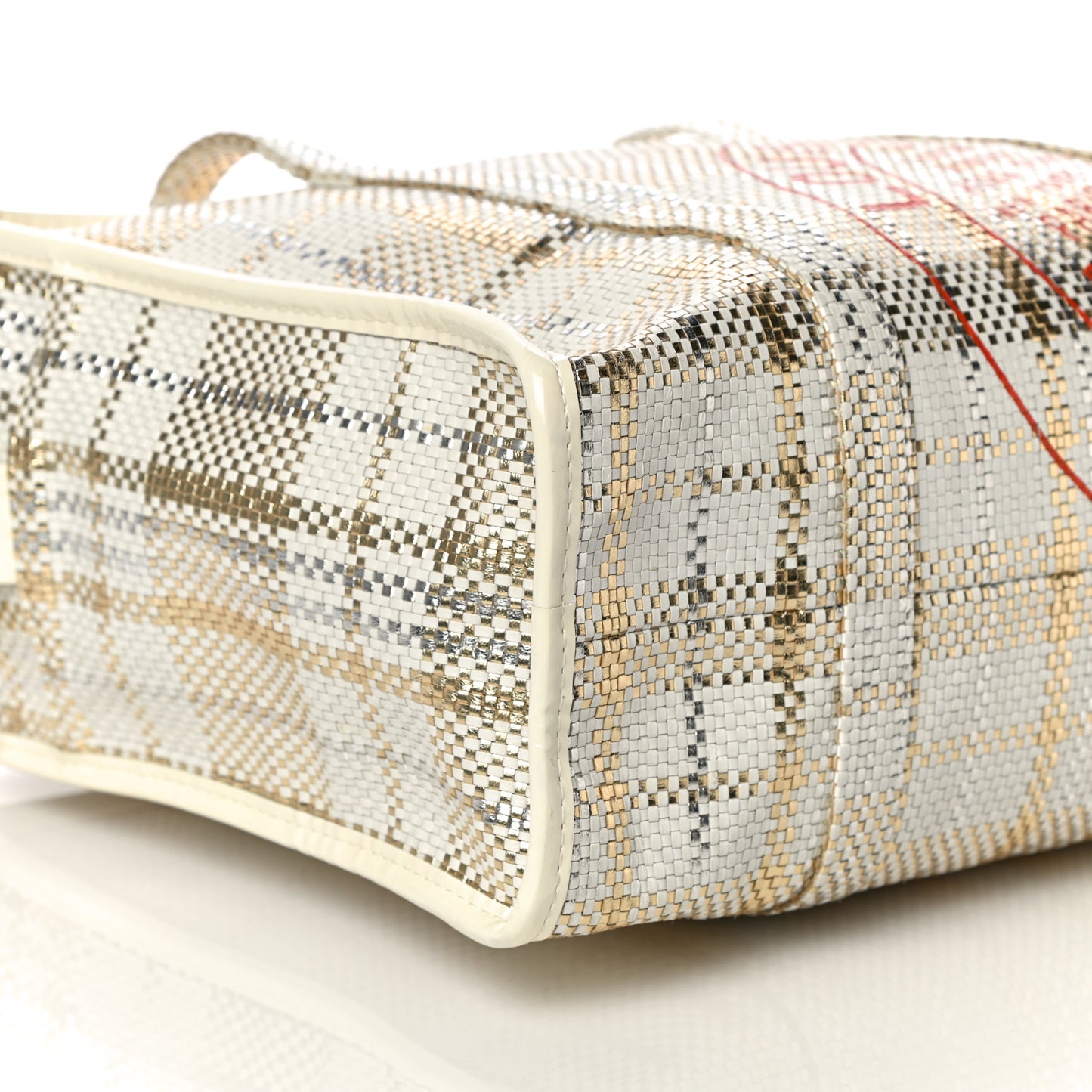 Braided Street Shopper PM Gold