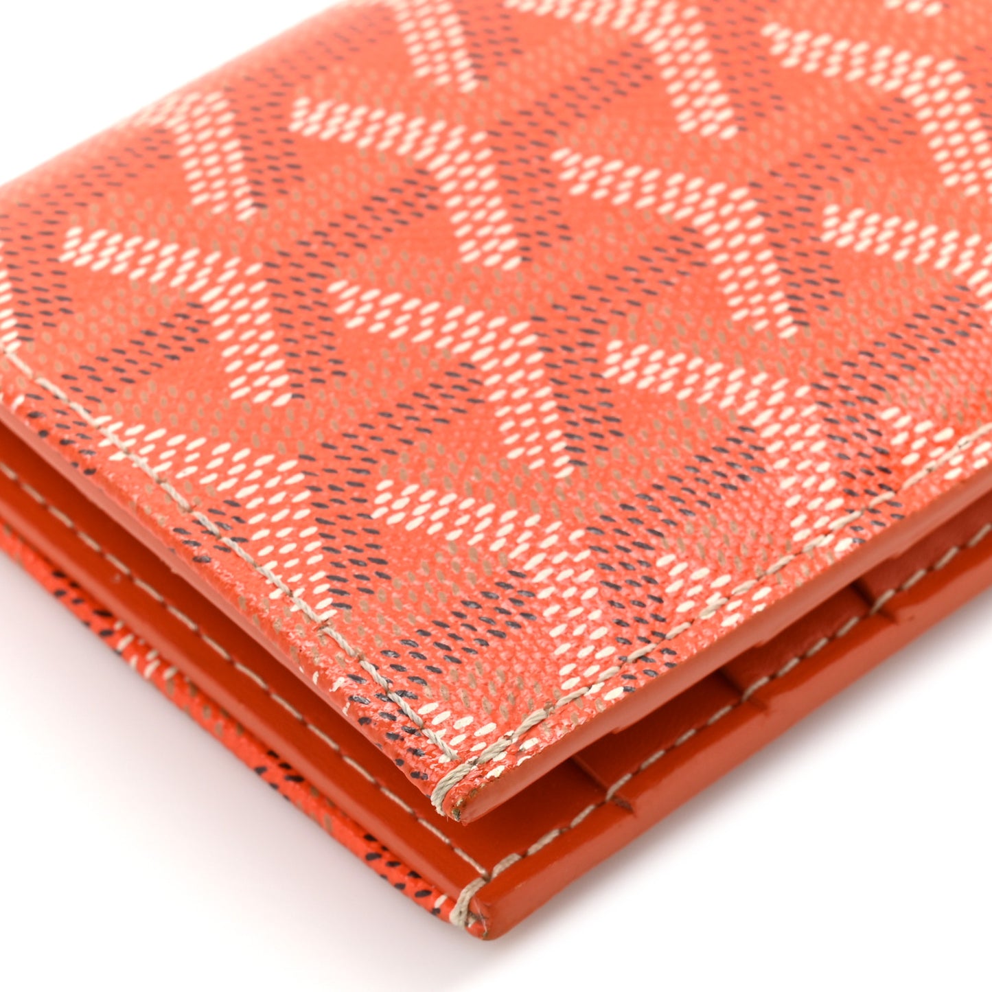 Goyardine Saint Pierre Card Holder Orange