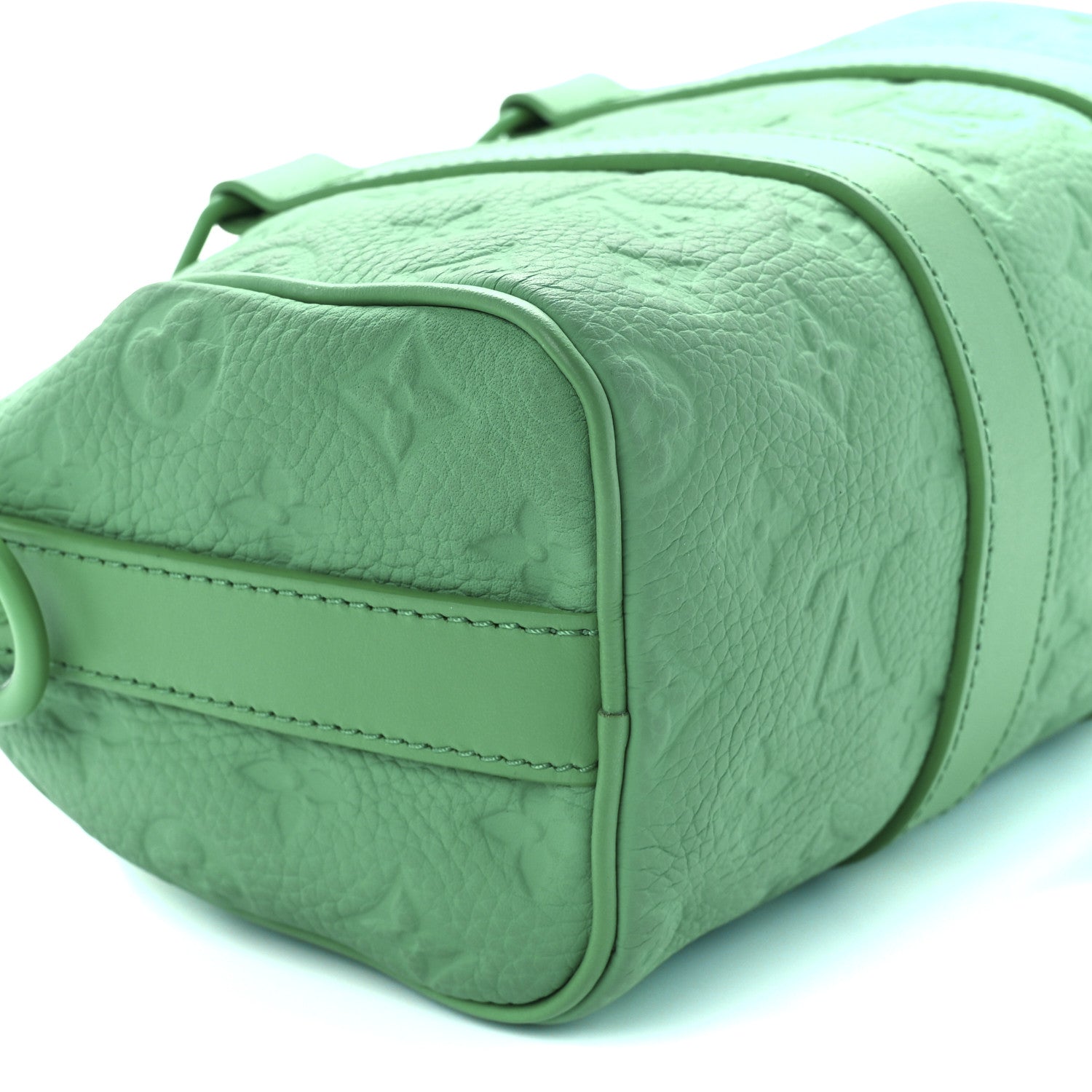 Louis Vuitton Monogram Taurillon Keepall Bandouliere 25 Minty Green 9 of 11