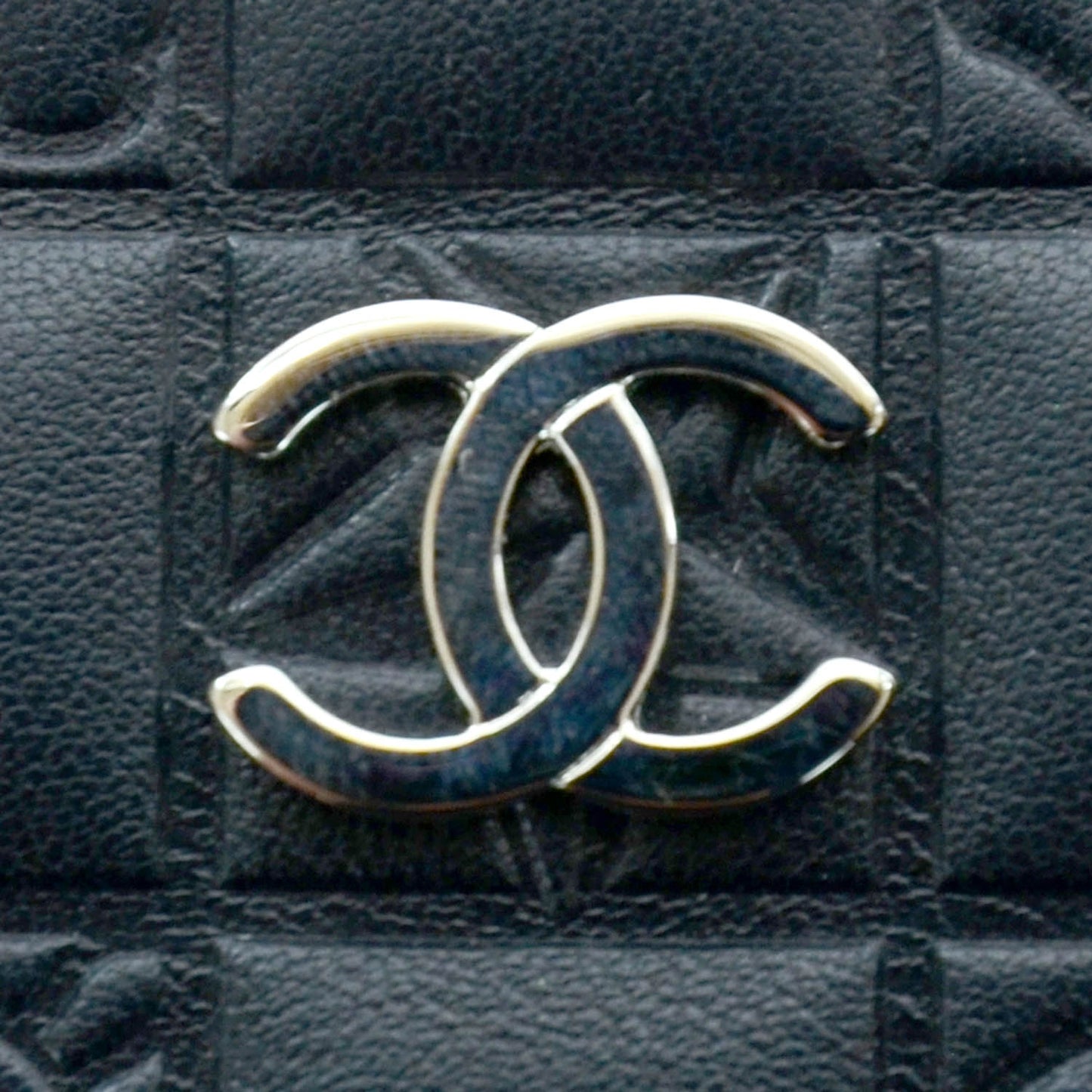 Lambskin Precious Symbols Cosmetic Bag Black