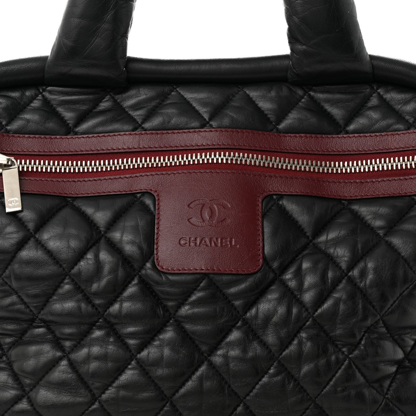 Lambskin Coco Cocoon Bowler Black