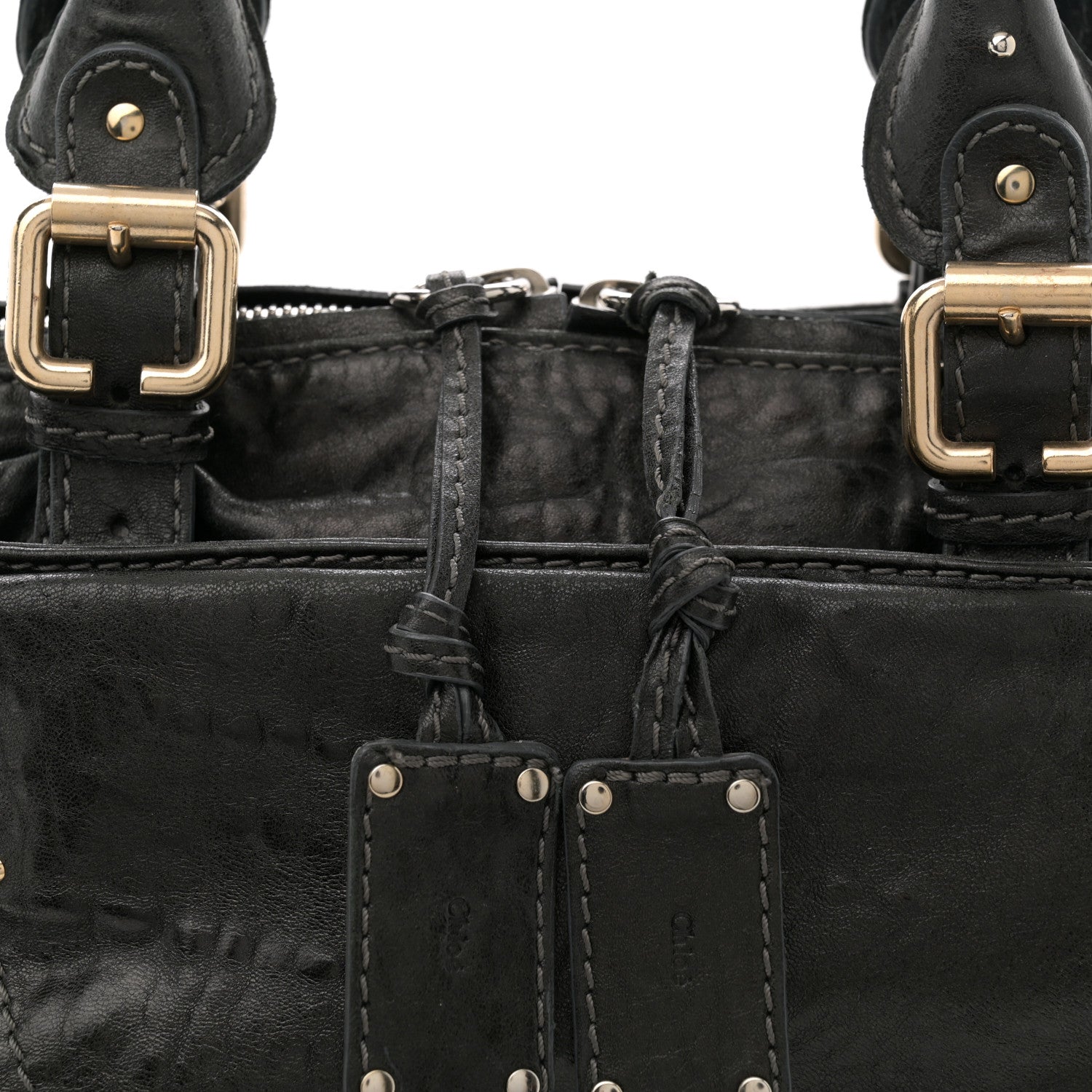 Chloe Calfskin Medium Paddington Capsule Satchel Bleu 8 of 17