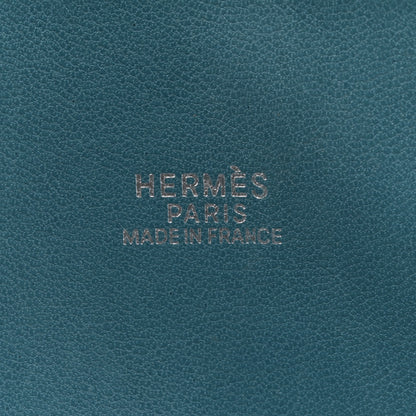 Hermes Taurillon Clemence Bolide 35 Bleu Agate 6 of 16