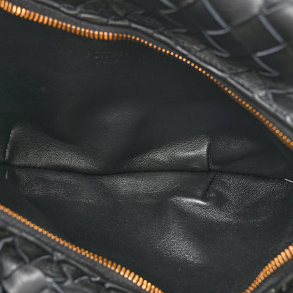 Bottega Veneta Nappa Intrecciato Foulard Hobo Bag Black 6 of 15