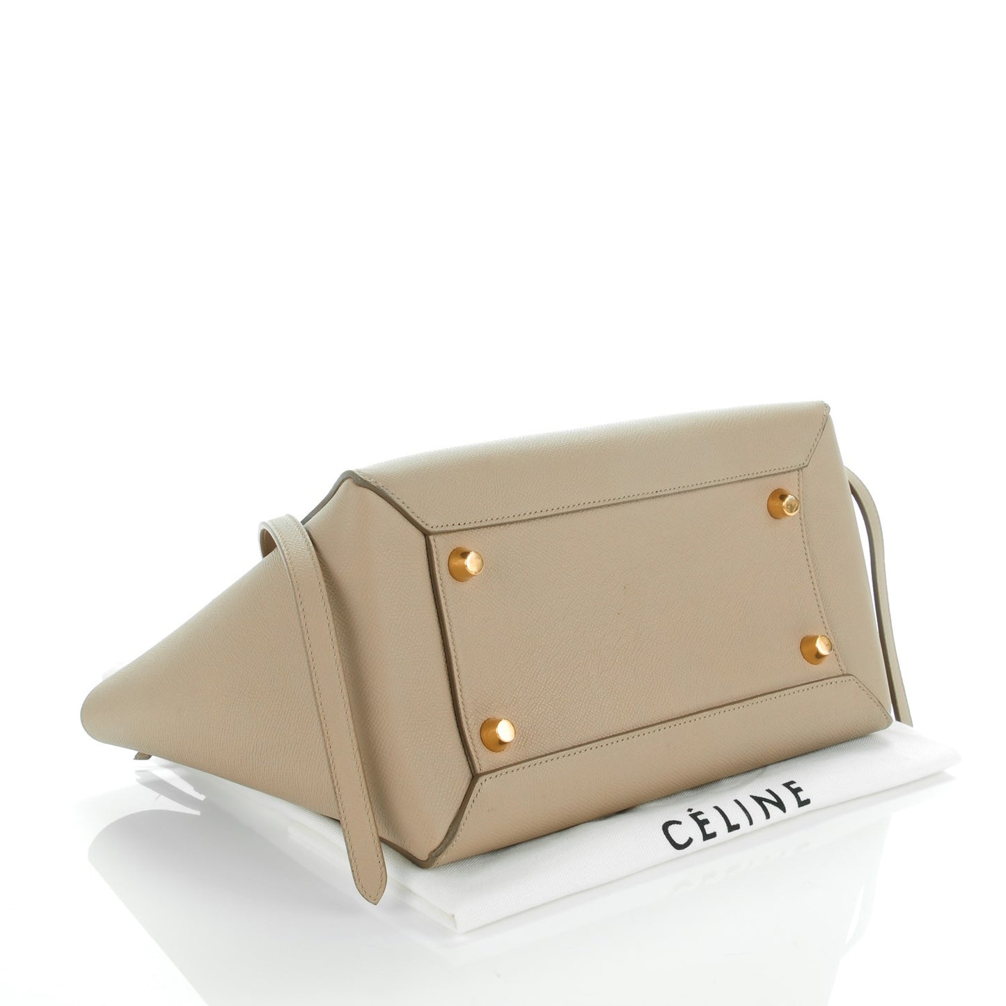Grained Calfskin Mini Belt Bag Light Taupe