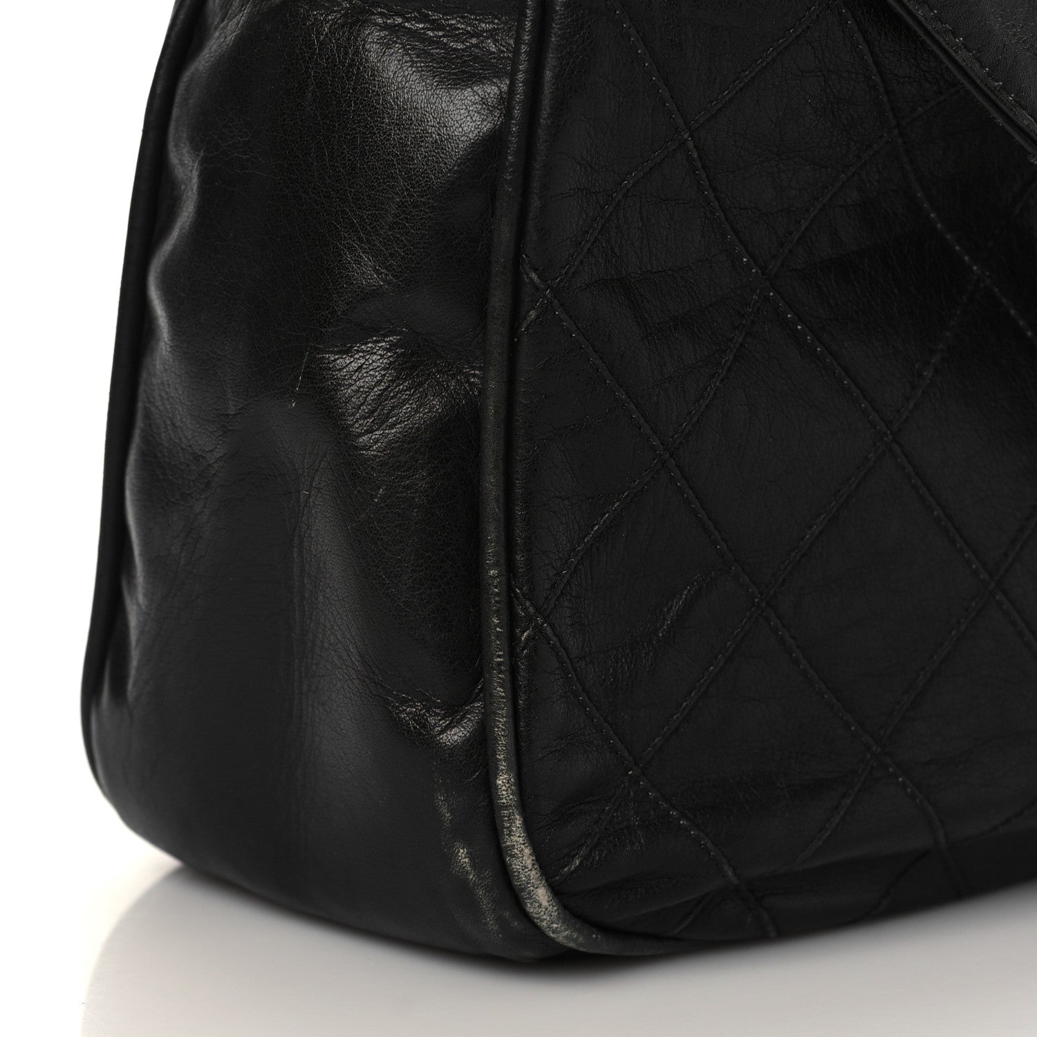 Chanel Lambskin Weekender Tote Black 11 of 16