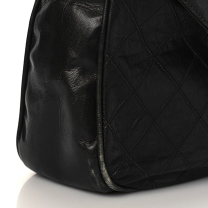 Chanel Lambskin Weekender Tote Black 11 of 16