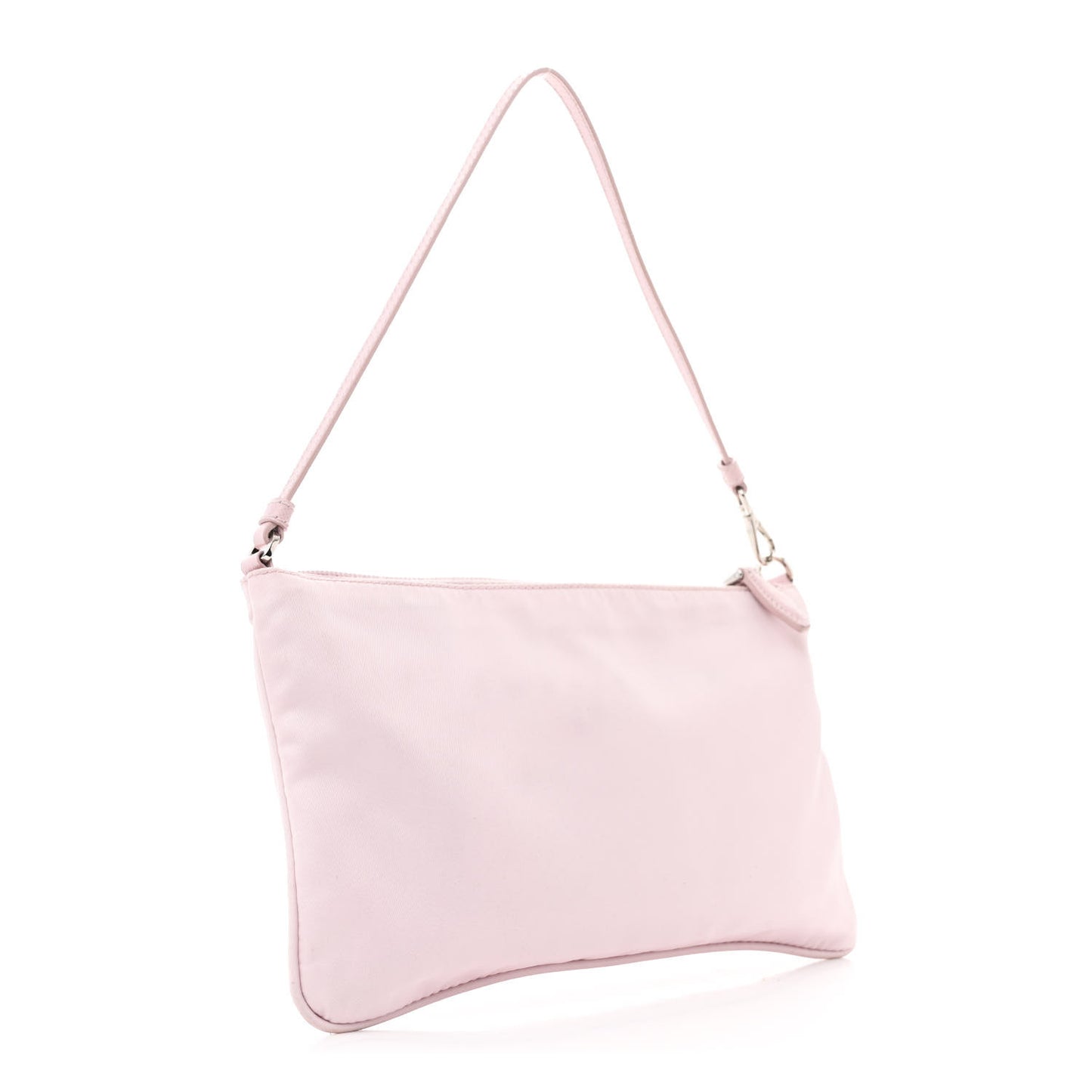 Re-Nylon Vela Saffiano Mini Pochette Bag Alabastro