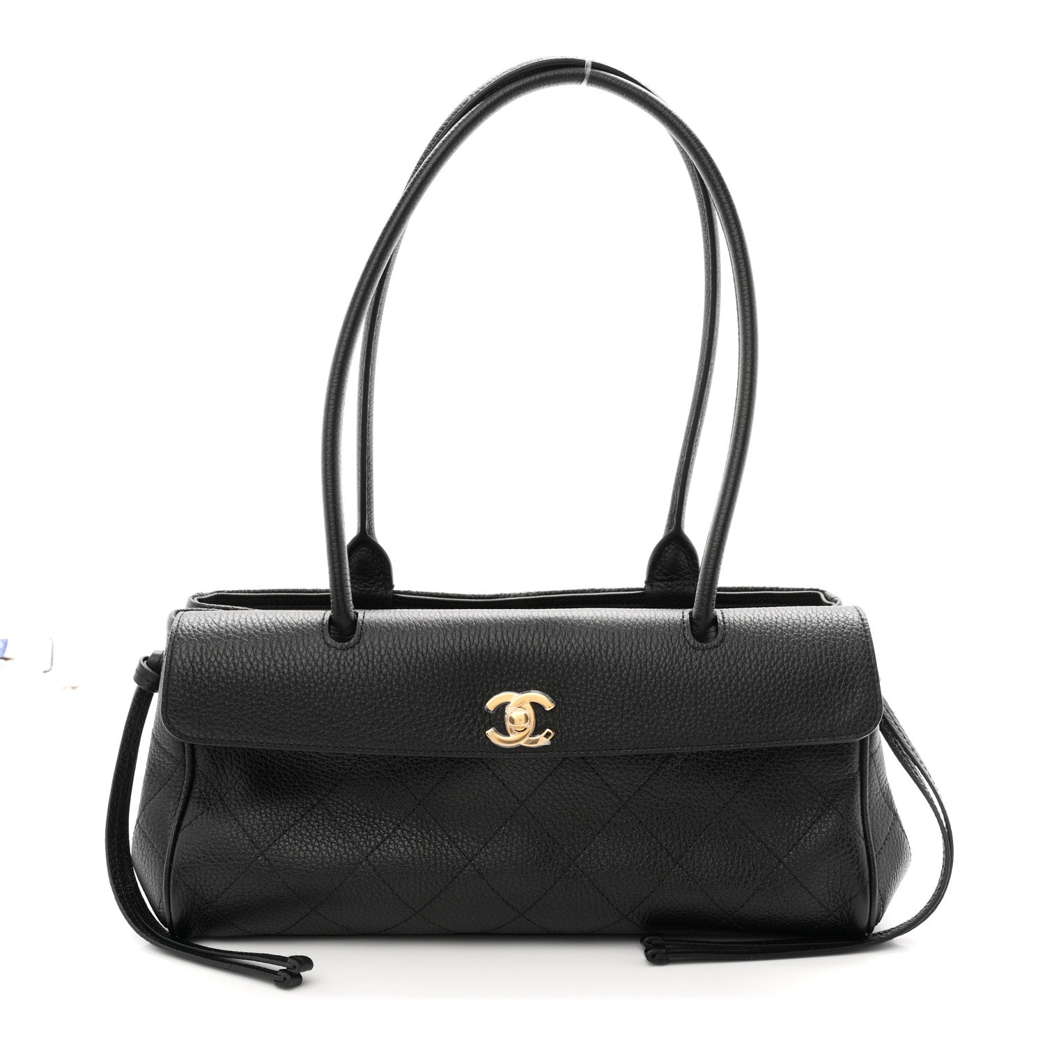 Chanel Grained Calfskin Stitched Urban Essentials Small Shopping Bag Black 1 of 10