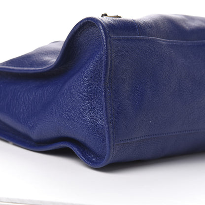 Balenciaga Chevre Gold Metallic Edge Hardware City Bleu Roi 9 of 11