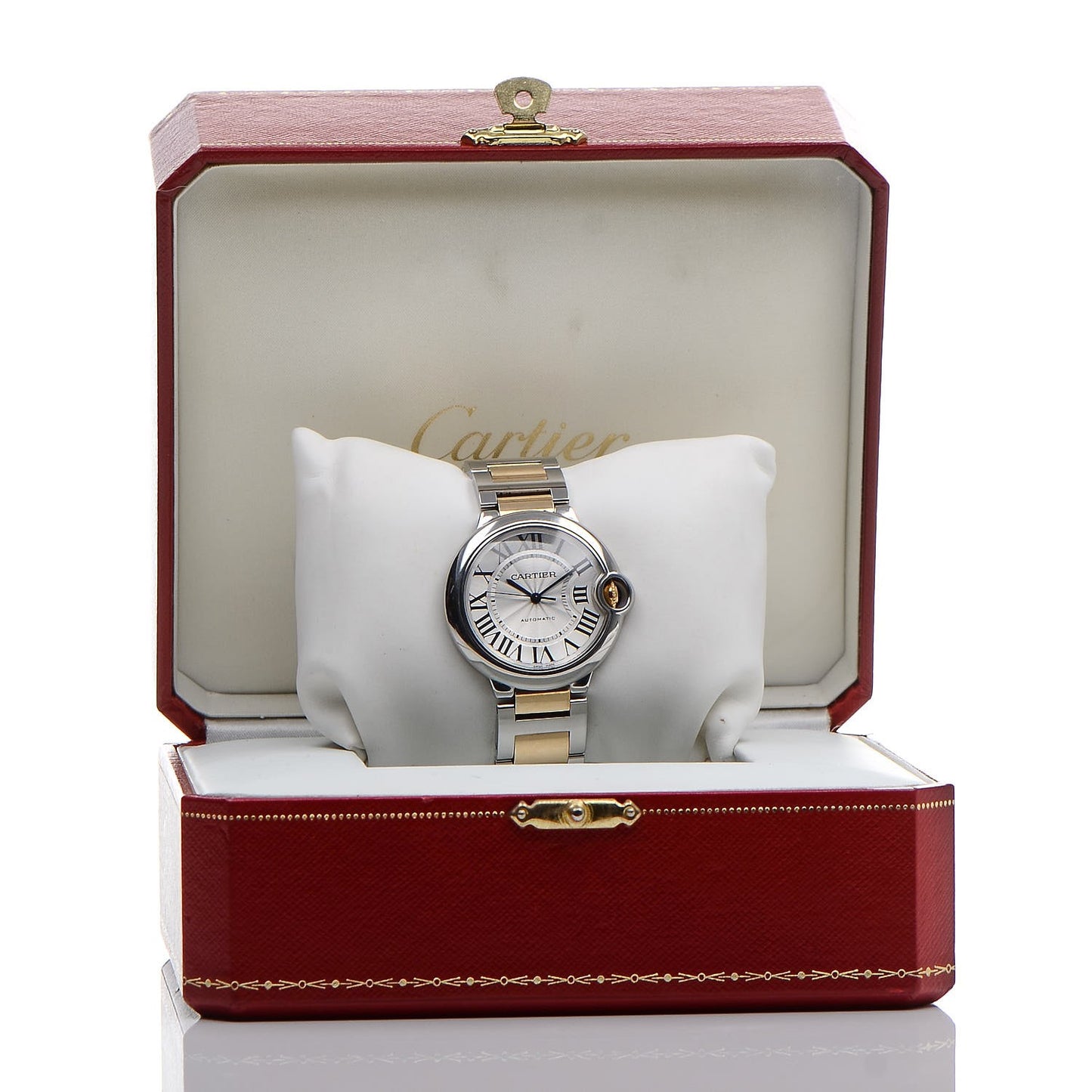 Stainless Steel 18K Yellow Gold 36mm Ballon Bleu De Automatic Watch