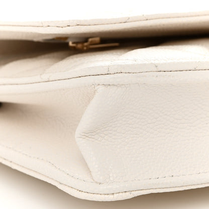 Chanel Caviar Quilted Wallet On Chain WOC White 10 of 11