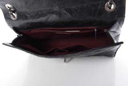 Chanel Crumpled Grained Calfskin Jumbo CC Crave Flap Black 8 of 9