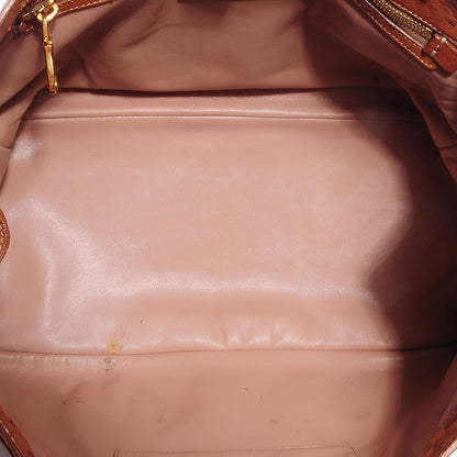 Prada Ostrich Executive Tote Cognac 6 of 12