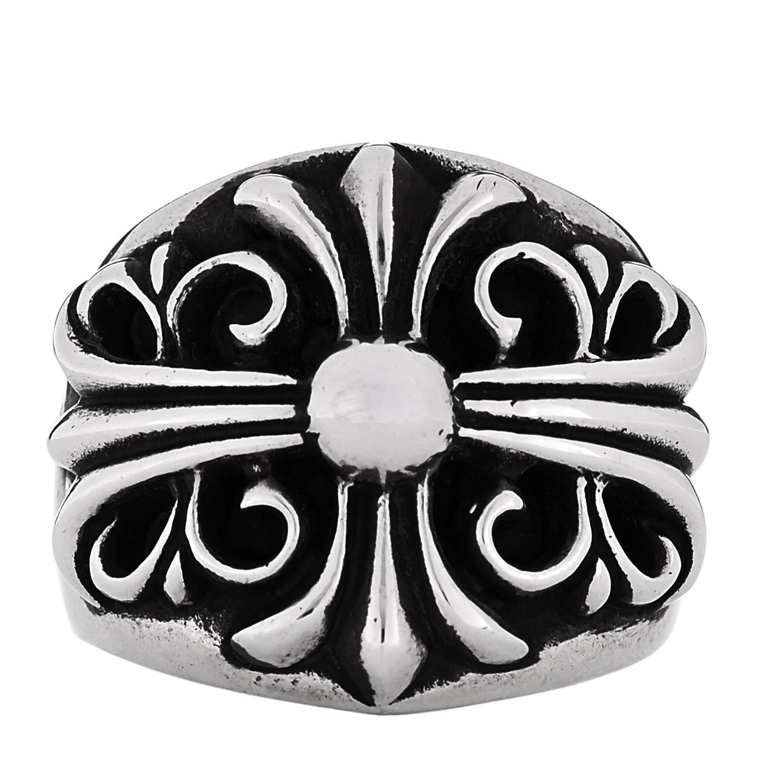 Chrome Hearts Sterling Silver Keeper Ring 58 8.5 1 of 4