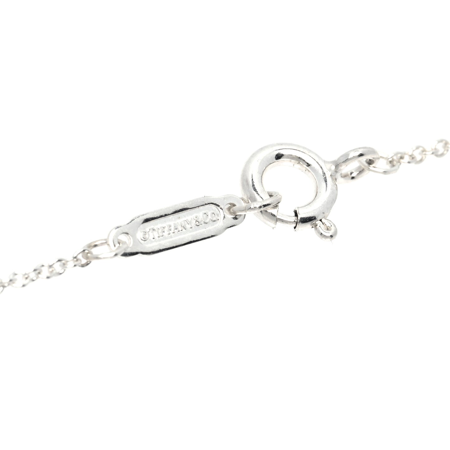 Sterling Silver Mini Oval Key Pendant Necklace