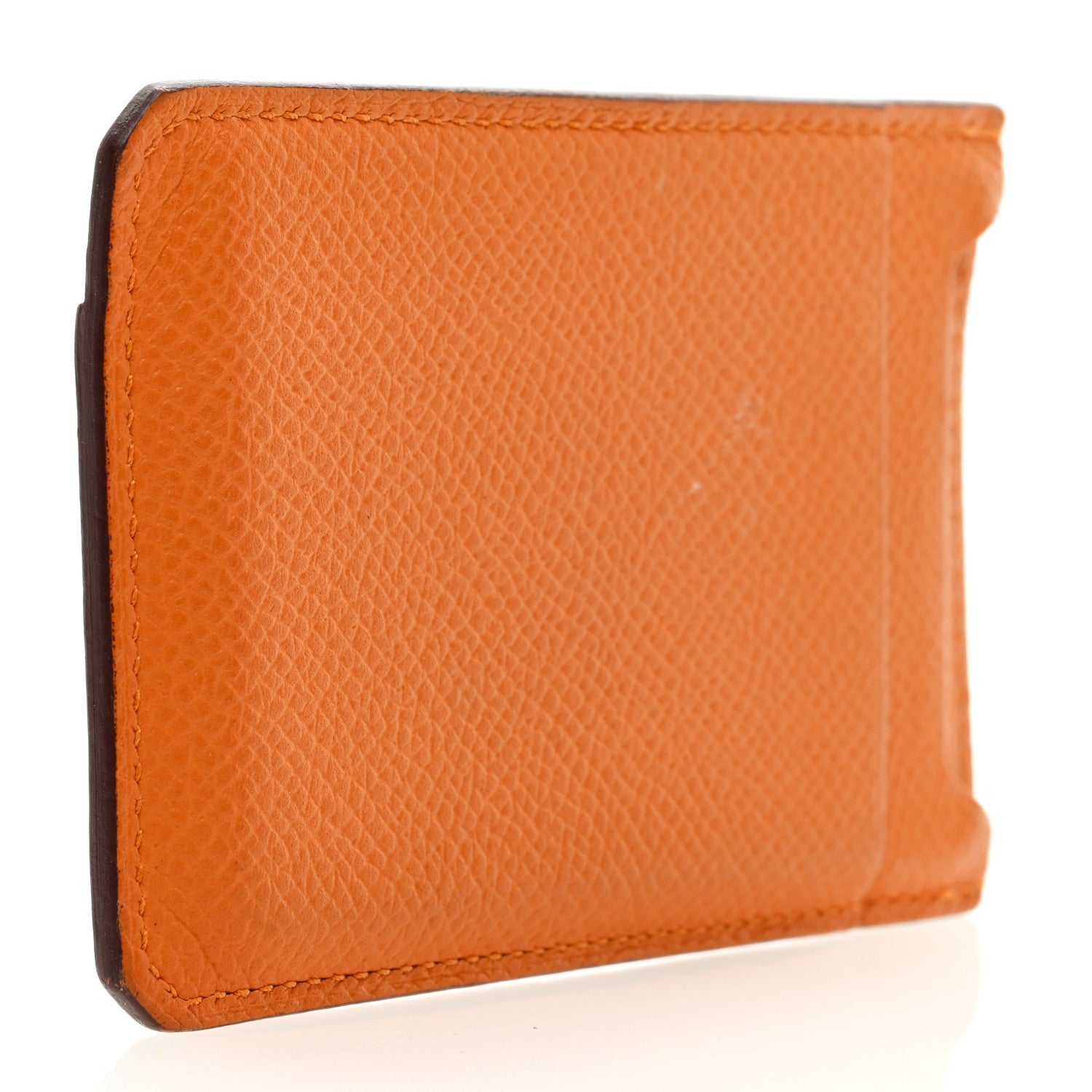 Hermes Epsom City 4CC Card Holder Orange 1425893 – FASHIONPHILE