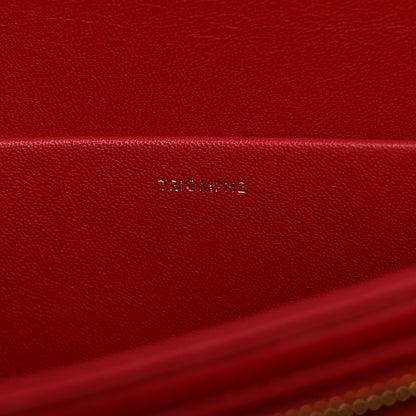 Celine Shiny Calfskin Large Triomphe Red 7 of 13