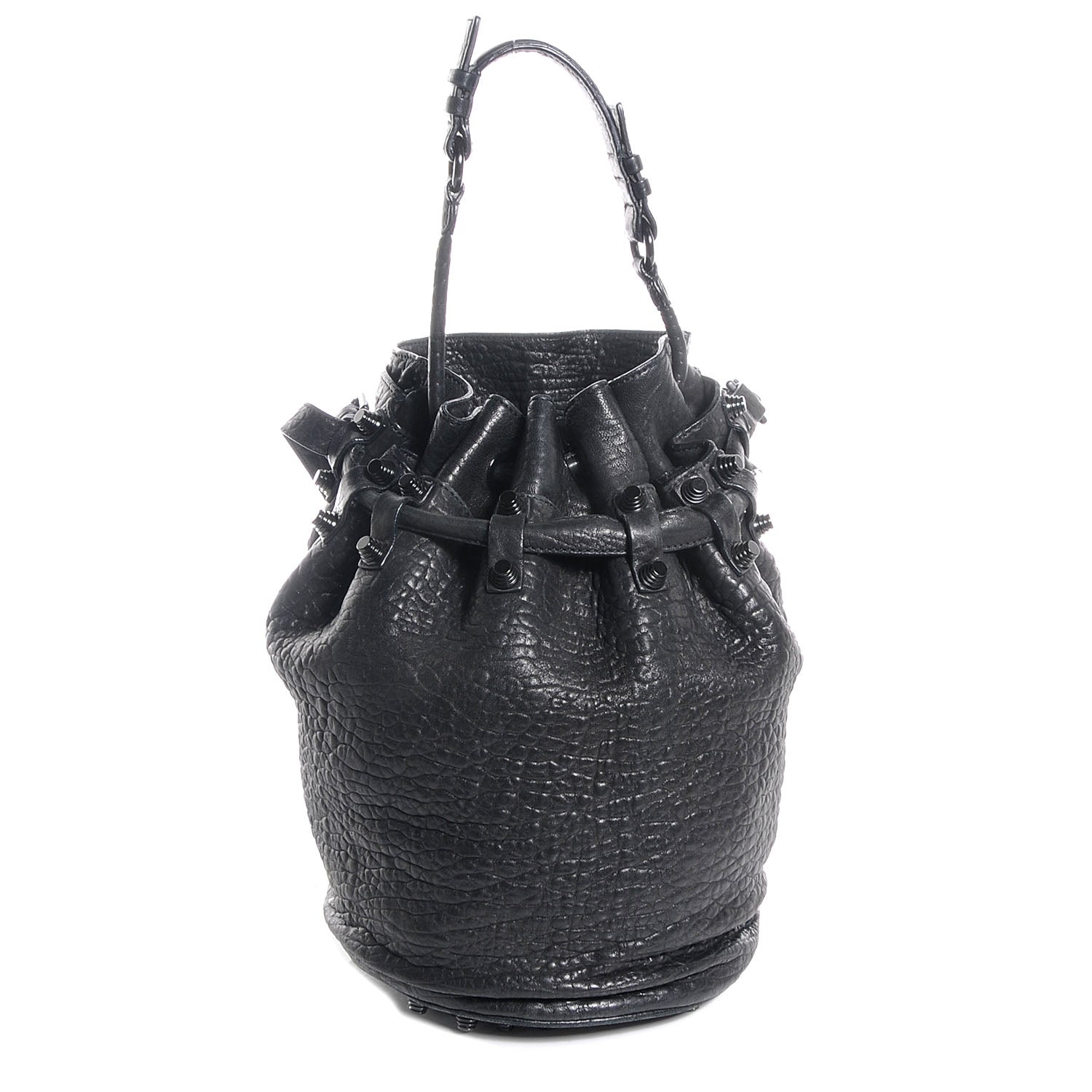 Alexander Wang Leather Diego w Matte Black Hardware Black 1 of 6
