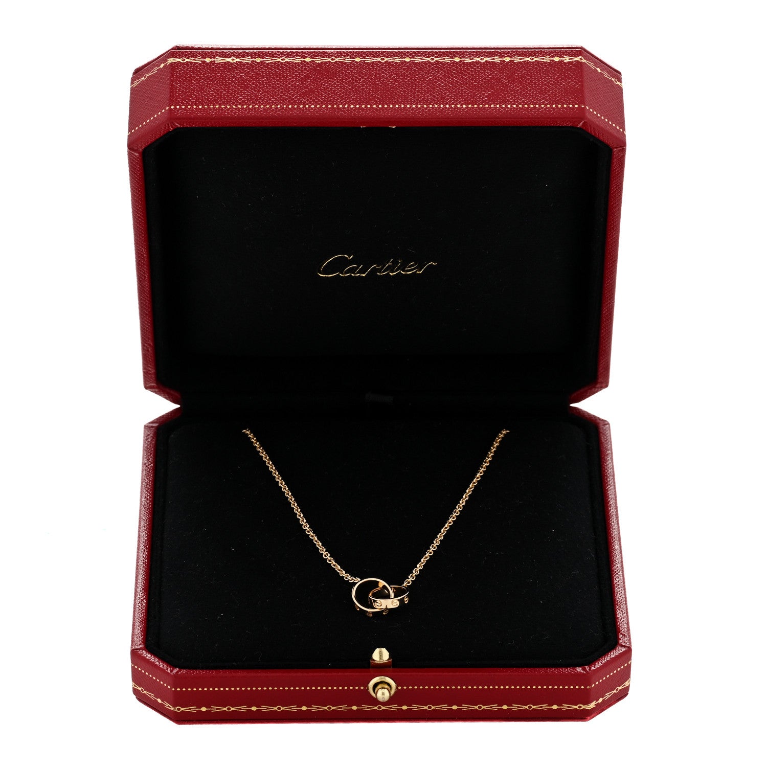 Cartier 18K Yellow Gold Interlocking LOVE Necklace 5 of 5