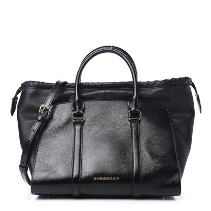 Burberry Patent Calfskin Medium Dinton Tote Black 1 of 4