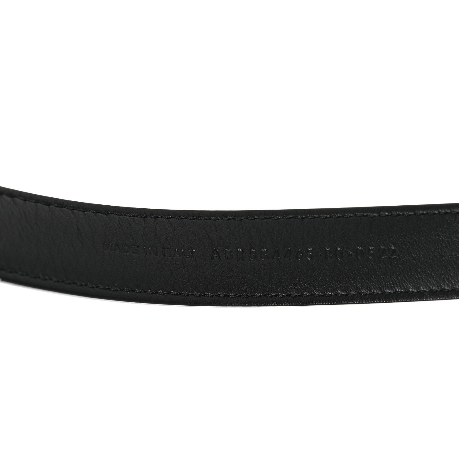 Saint Laurent Smooth Calfskin Monogram Cassandre Extra Thin Square Buckle 80 32 Belt Black 4 of 7