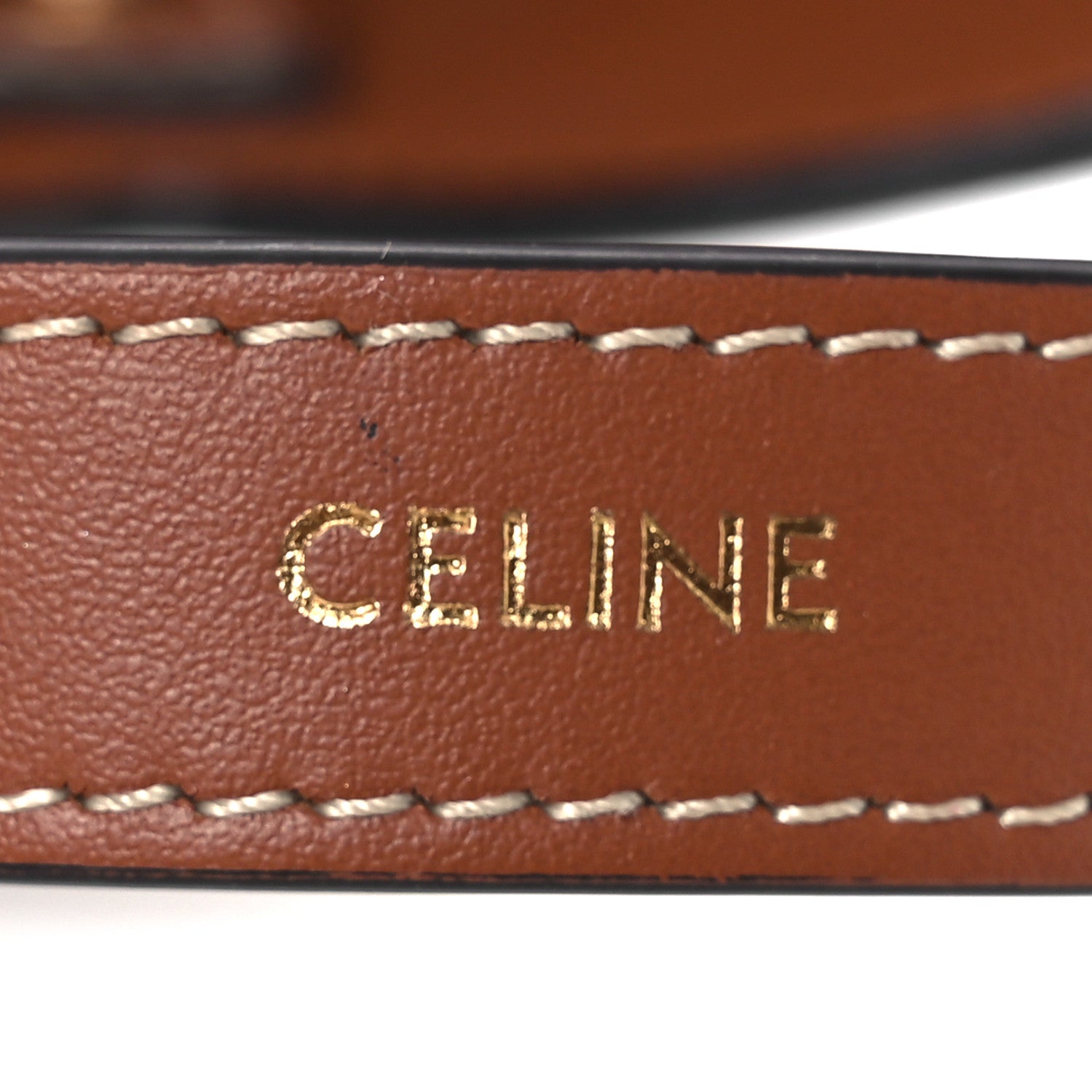 Celine Triomphe Canvas Calfskin Teen Couer Heart Bag Tan 5 of 11