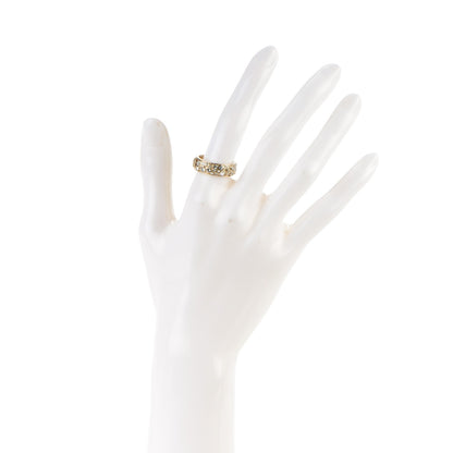 Chanel Crystal CC Ring 6 Gold 2 of 5