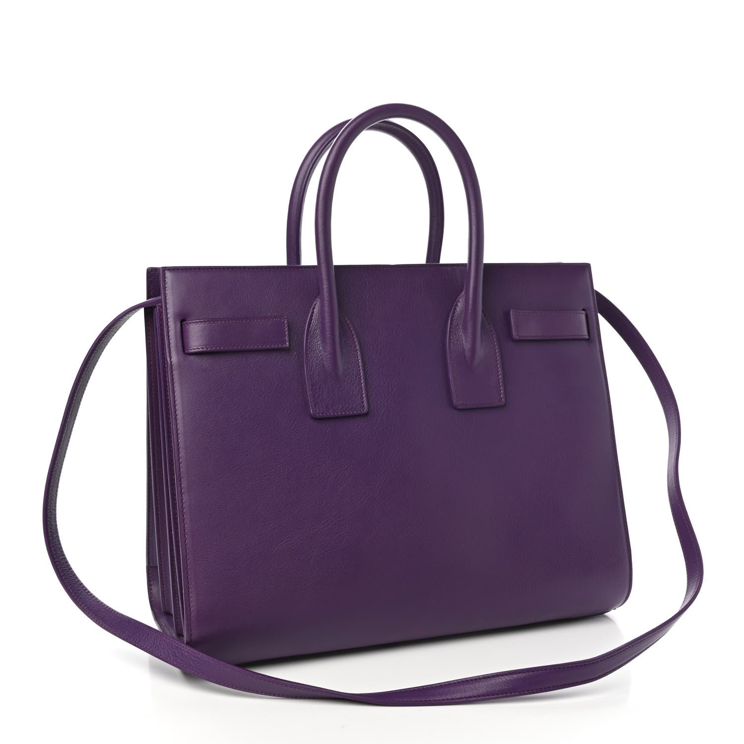 Saint Laurent Calfskin Small Sac De Jour Purple 3 of 9